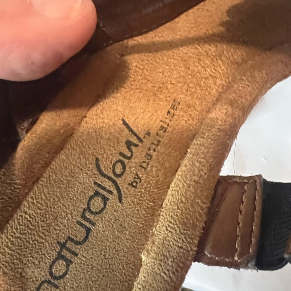 Naturalizer Black and Tan Womens Sandals - Picture 5 of 5